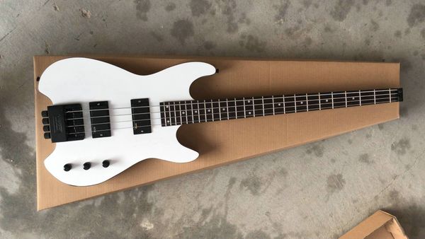 

white 4 strings no head electric bass headless bass guitars new arrival wholesale