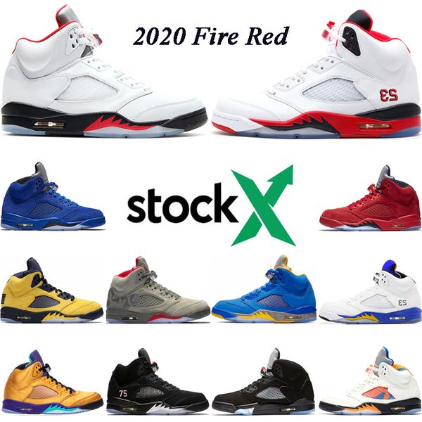 

2020 fire red 5s men basketball shoes 5 og black metallic camo michigan inspire oreo trophy room red mens trainers sports sneakers