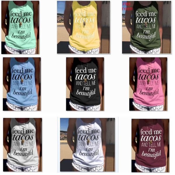 

s-3xl women voyage printed letter tank sleeveless t-shirt blouse casual vest loose summer shirts home clothing 12 colors fa2723, Blue;gray