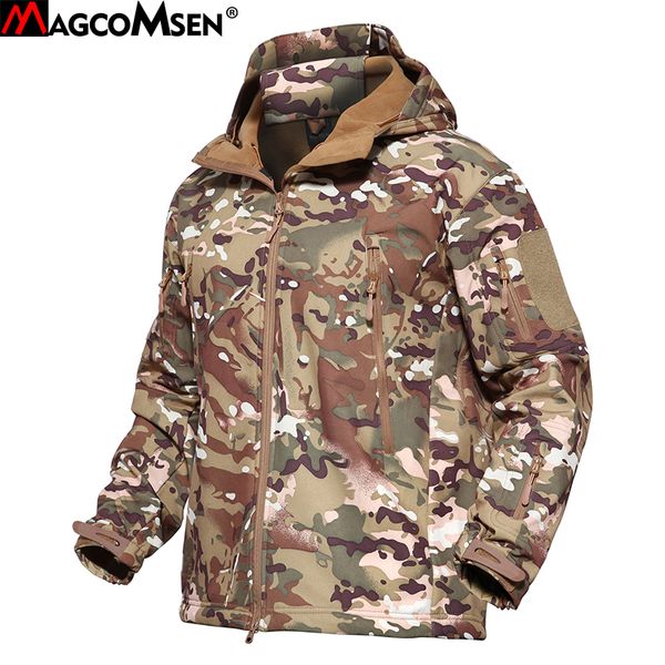 

magcomsen mens jacket tactical men coats soft shell waterproof windproof men combat windbreaker clothes 2019 ag-ply-56, Black;brown