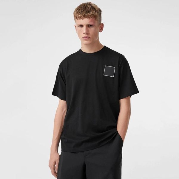 

20ss high-end letter tee casual simple solid t-shirt high street short sleeves men women travel tee summer breathable hfymtx836, White;black