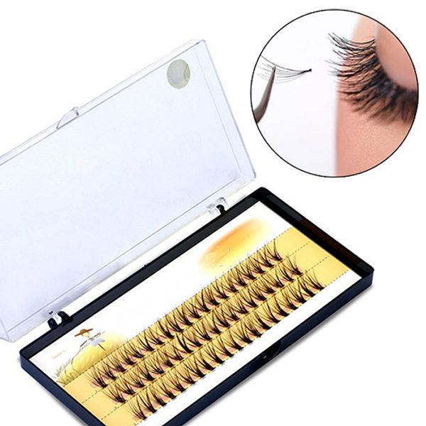 

new arrivals women pro makeup 60 pcs clusters beauty eye lashes grafting fake false eyelashes