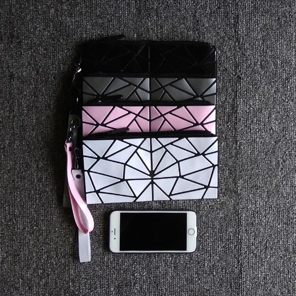 

2020 новая мода нерегулярная геометрия сумочка женская сумочка пвх складной досуг мобильный ключ кошелек ручной захват