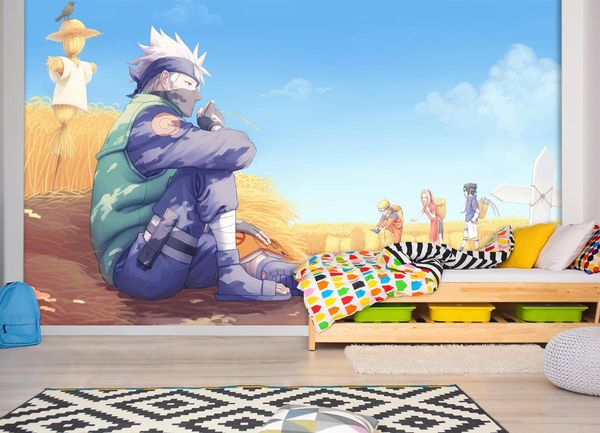 

self-adhesive] 3d naruto 0080133 japan anime wall paper mural wall print decal murals
