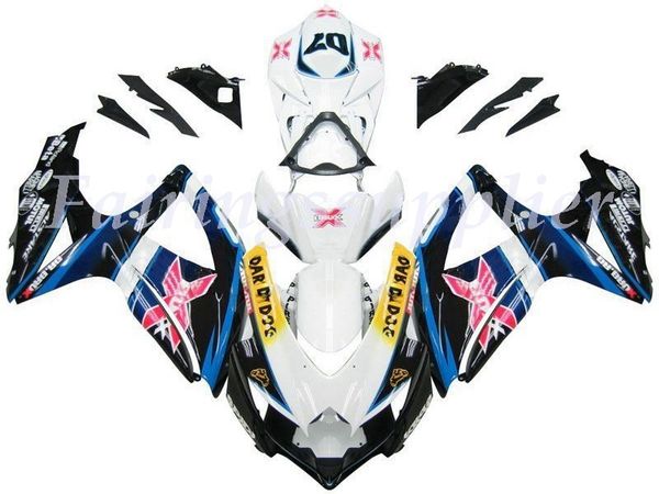 

новый (литье под давлением) abs обтекатель комплекты подходят для (suzuki gsxr 600-750) 2008 2009 2010 gsx-r600 r750 k8 обтекатели набор мно