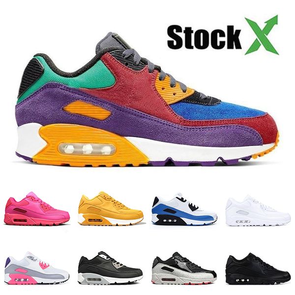 

wholesale men women 90s running shoes viotech purple triple white midnight blue yellow laser pink sport sneakers trainer