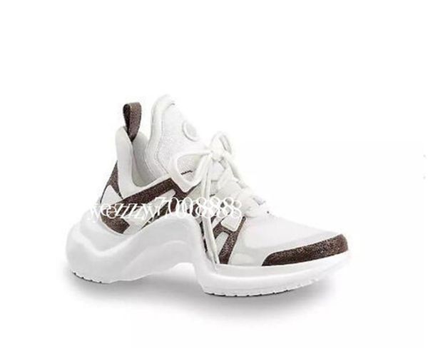 

2020 новых роскошных женщин archlight кроссовок мужчины натуральная кожа кроссовки тпу подошва повседневная обувь runner обувь 7 цветов fdzh, Black