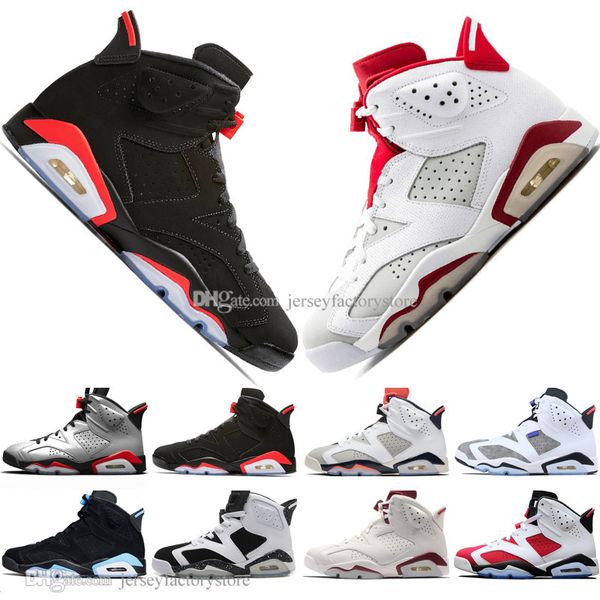 

2019 bred vi 6 6s mens basketball shoes infrared 23 3m reflective tinker slam dunk cny wheat men sport sneaker designer trainer
