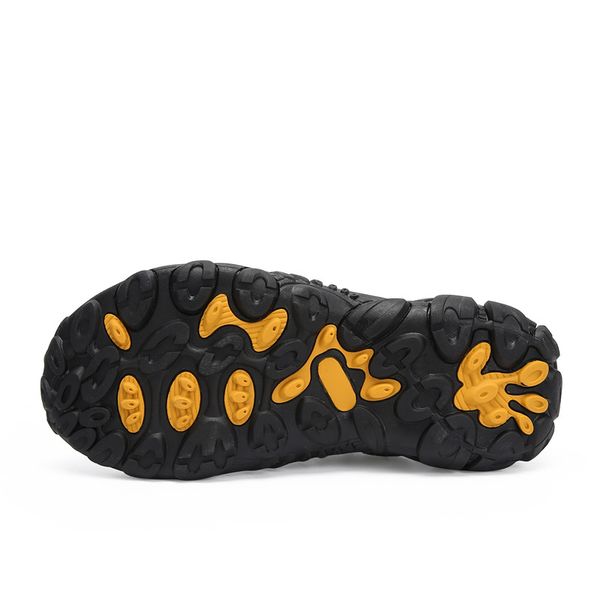 

fashion summer shoes men breathable beach sandals casual shoes outdoor clogs creek shoes flip flops slippers sandalias hombre, Black