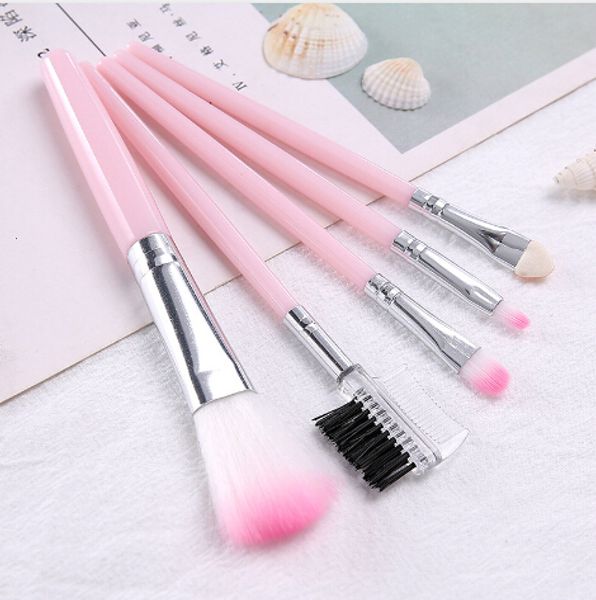 

5pcs full professional women's makeup brushes eyeshadow eyelash cheek color brush set cosmetic tool