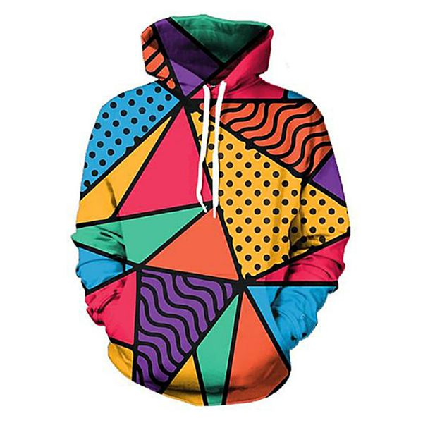 

funny 3d men hoodie fashion clothes hip hop style patchwork sweatshirt plus size 5xl pullover creative leisure streetwear, Black