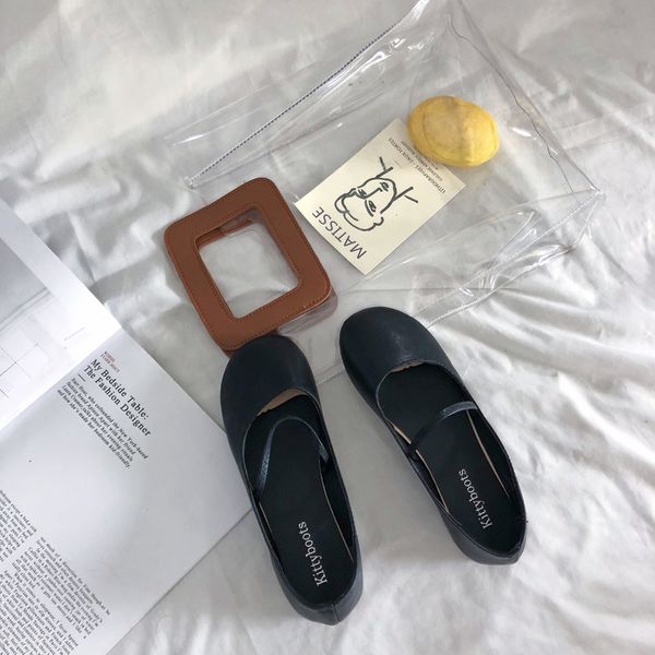 

spring/autumn new ladies shoes round toe casual solid color slip-on lightweight flat shoes comfortable sapato feminino w28-40, Black