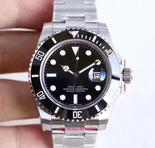 

u1 factory 2019 mens watch 116610ln 116610 automatic mechanical sapphire glass ceramic bezel stainless 40mm mens watches, Slivery;brown