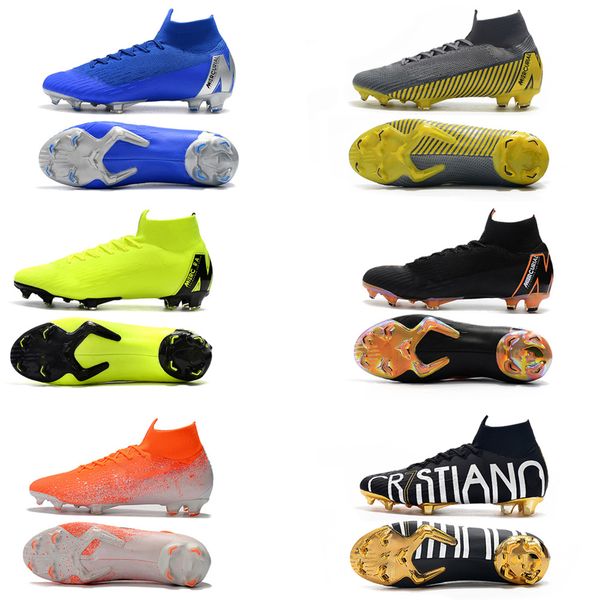 

mercurial superfly vi 360 elite fg kj 6 xii 12 cr7 ronaldo neymar exquisite mens women high soccer shoes cleats size us 3-11