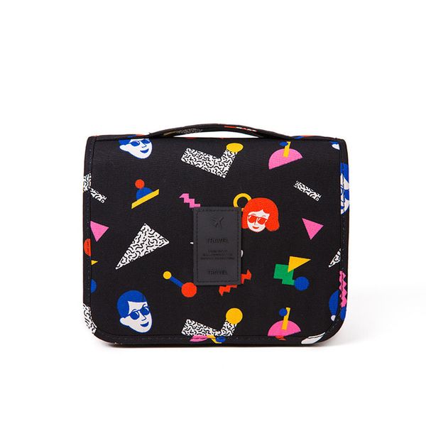 

hanging travel cosmetic bag women zipper make up bag polyester high capacity makeup case handbag organizer storage wash bath