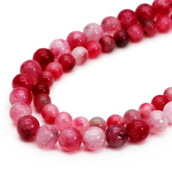 

natural peach blossom stone round beads pearl 6 8 10mm beads handmade diy production bracelet jewelry loose beads accessories, Black