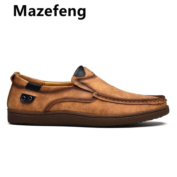 

2019 new fashion brand men shoes men genuine leather shoes casual male leather slip on loafers, Black