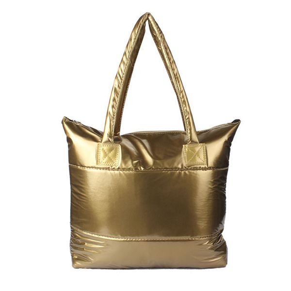 

right for you new arrival fashion women messenger bag lady space solid bale tote handbag feather down cotton shoulder bag