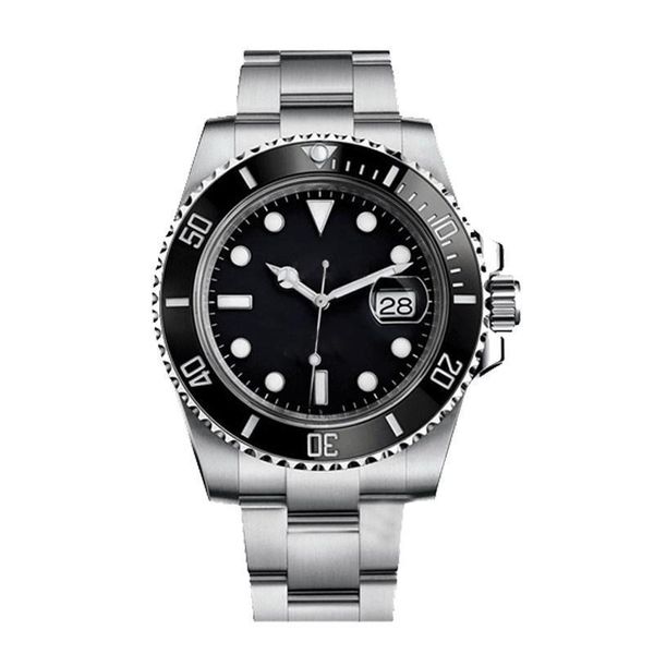 

2020 luxury black ceramic bezel men's mechanical stainless steel automatic movement designer watch sports automatic winding watch, Slivery;brown