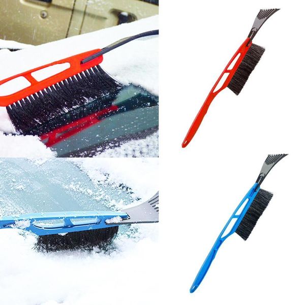 

2-in-1 window windscreen windshield deicing car ice scraper snow remover shovel brush cleaning scraping tool