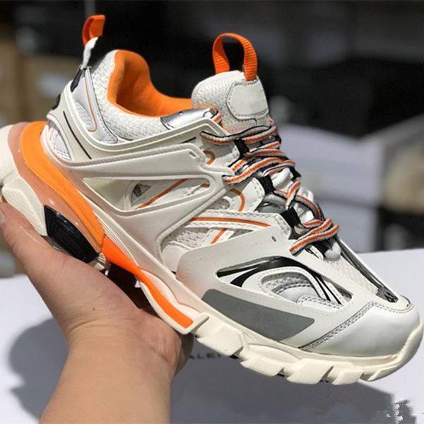 

triple s 3.0 new color pink blue white tess s men women clunky sneaker casual shoes designer shoe with dust bag