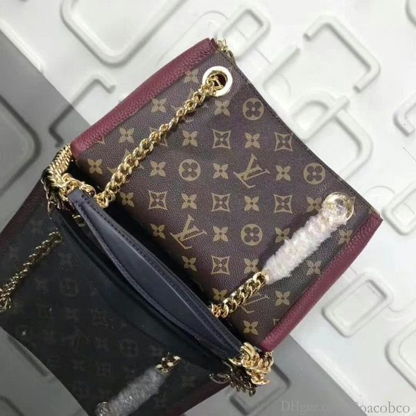 

2019 m53068 new fashion lady red brown chain handbag shoulder bags hobo handbags handles boston cross body messenger shoulder bags