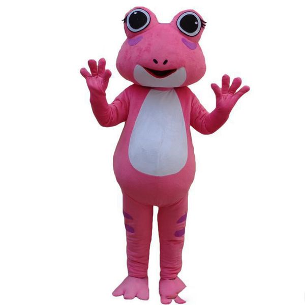 Cartoon-Kleidung 2019 Rabatt Fabrikverkauf Maßgeschneiderte Maskottchen Grüner Frosch-Maskottchenkostüm Adlut-Outfits Frosch-Cartoon-Charakter-Maskottchen