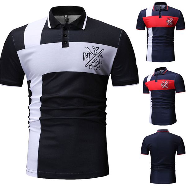 

fashionable men's spring winter stand collar fashion casual short sleeve button slim daily mens shirts #4f12, White;black