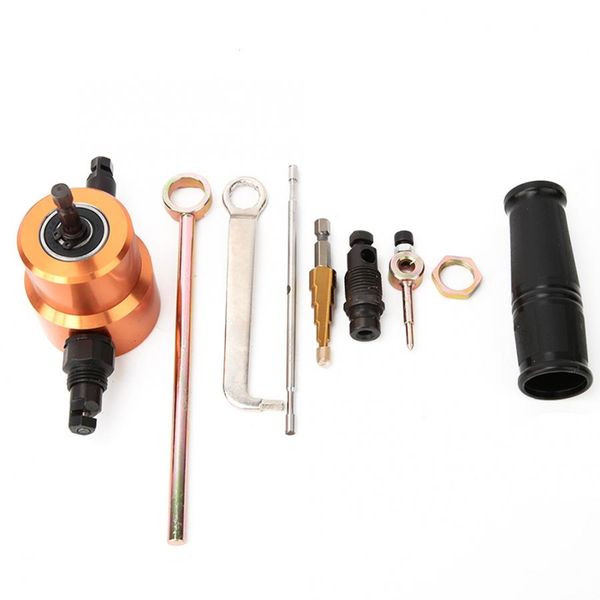 

double head sheet metal cutter versatile nibbler drill diy cutting car repairing tool