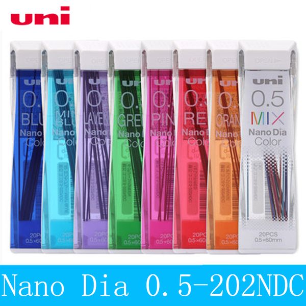 

uni 202ndc colored mechanical pencil leads 0.5mm painting school stationery office supplies, Blue;orange