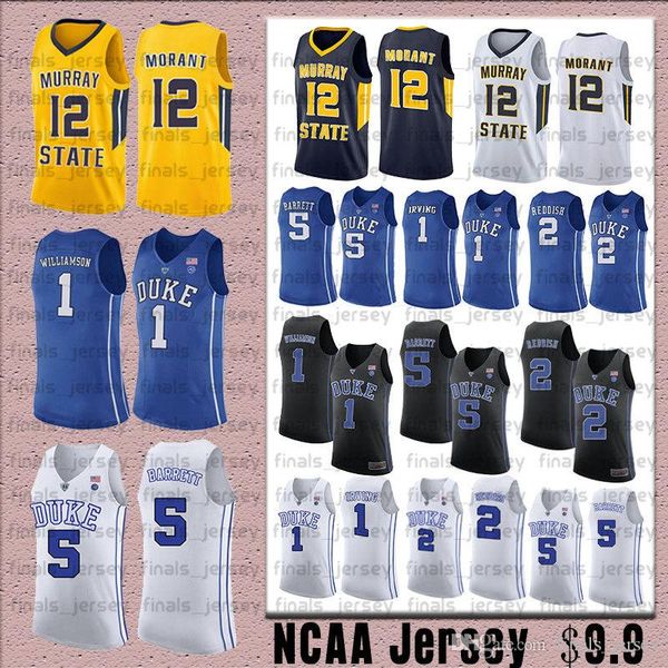 

Зион 1 Уильямсон NCAADuke синие дьяволы Джерси 12 Джа Морант Мюррей государственный баскетбольные майки 33 Нижняя Мерион мемориальный мощность 33 Лью Алсиндор
