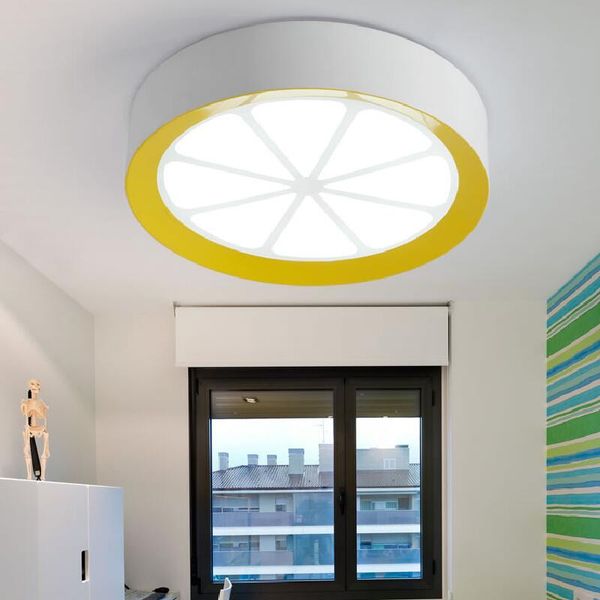

personalized creative lemon cartoon led ceiling lamp bedroom living room dining room children's room lighting white