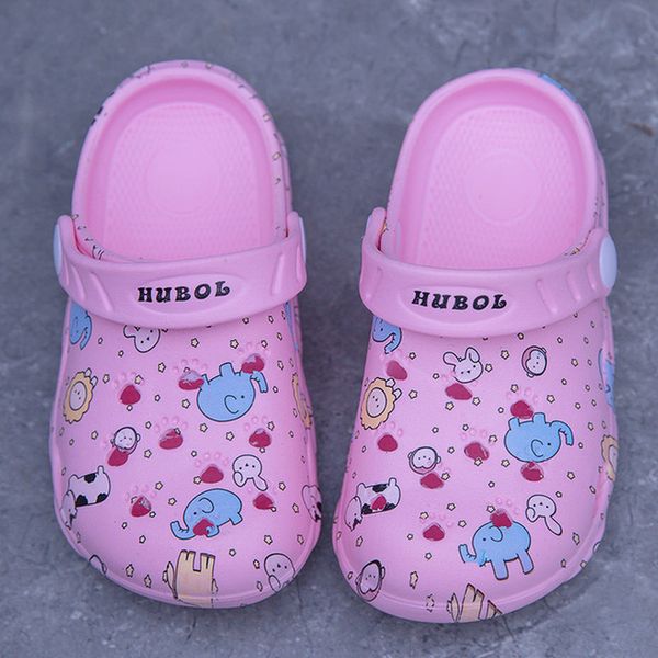 

girls slippers new summer 2  6 8 years baby boy hole shoes non-slip bathroom cool care shoes big children beach kids, Black;red