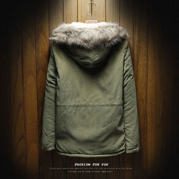 

new winter warm downs jacket men cotton liner outwear thick snow parkas hooded coat male casual thermal windproof downs jacket, Black;brown