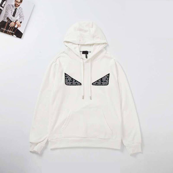 

designer men brand hoody with hat black and white fashion casual luxury hoody long sleebe size from m to 2xl design brand hoody