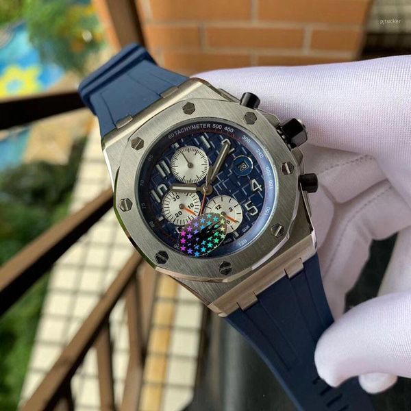 

man watches automatic movement 42mm*14mm watches watch male clock high watch christmas party gift 50 meters waterproof1, Slivery;brown