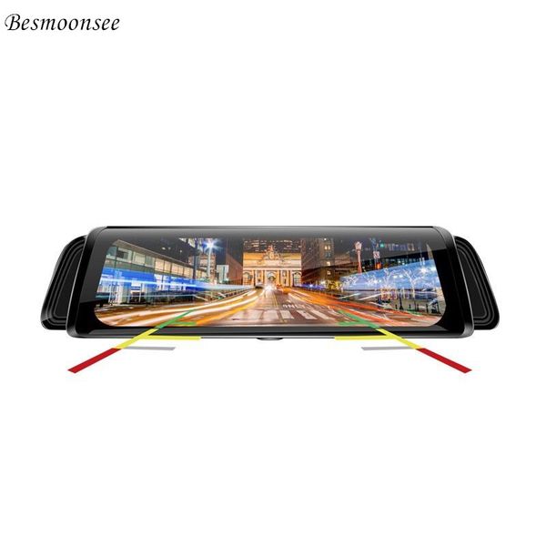 

10 inch car 1080p dvr streaming media driving recorder full screen high definition front and rear double recording car accessori