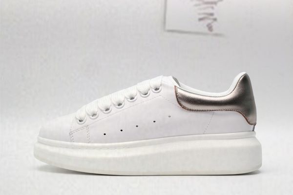 

trendy wild stitching lace leather couple casual shoes luxury fashion designer men and women casual shoes, Black