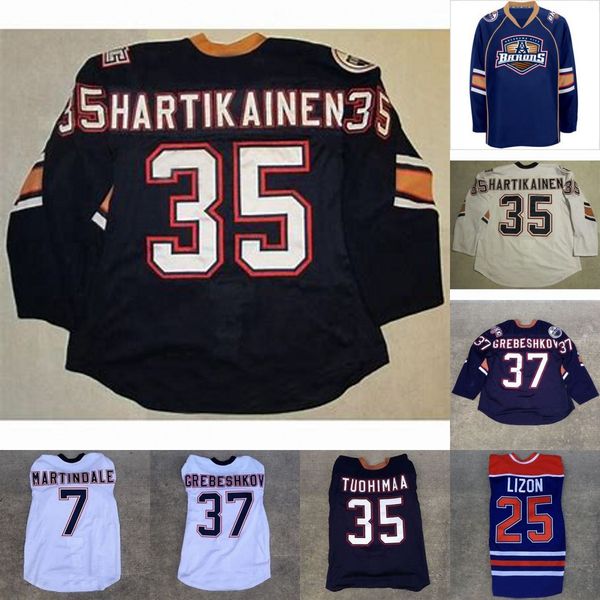 

#7 Ryan Martindale 37 Denis Grebeshkov 35 Teemu Hartikainen 35 F Tuohimaa 25 Erick Lizon cusotm any name any number Hockey Jersey