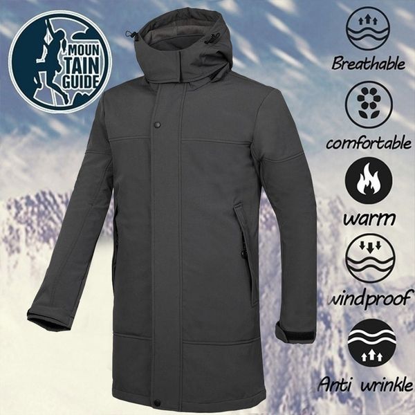 

jaqueta men winter hooded softshell for windproof and waterproof soft coat shell jacket chaqueta hombre casaco masculino, Black;brown