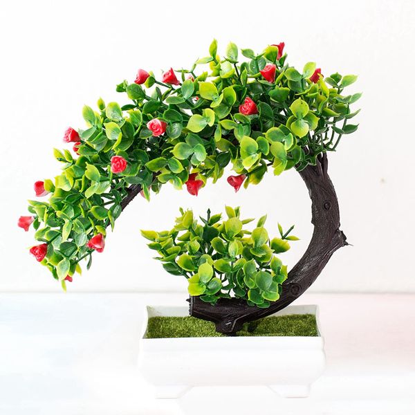 

1pc artificial potted plant fake bonsai home garden living room decoration gift