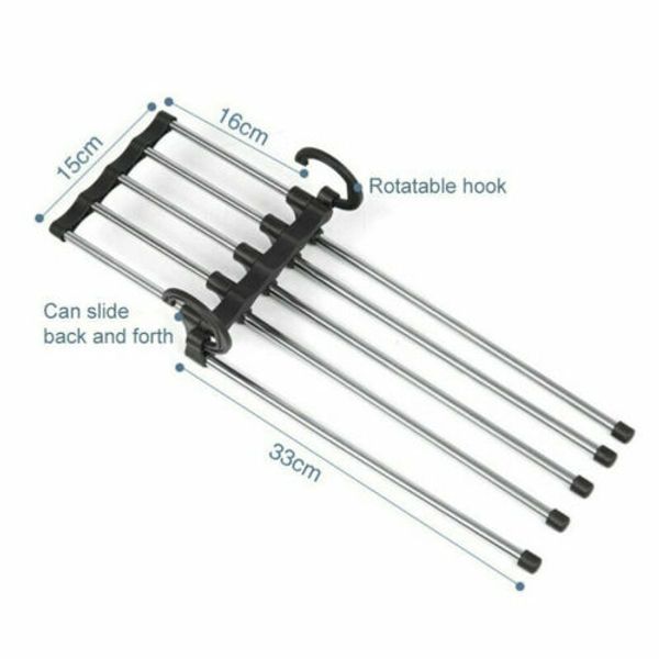 

hosenregal regale 5in1 edelstahl multifunktionsgarderobe волшебная вешалка
