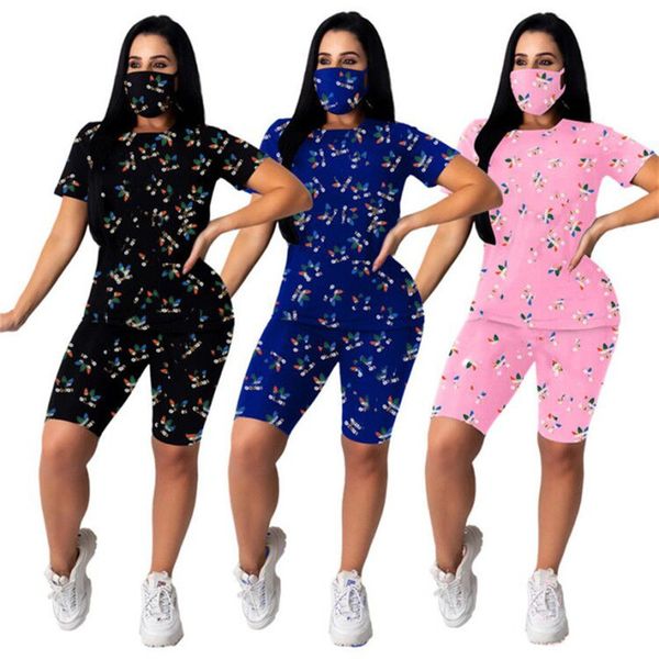 

plus size 2xl summer women jogger suit two piece set trendy letter print outfits short sleeve t-shirt+shorts casual sports tracksuits 3343, Black;gray
