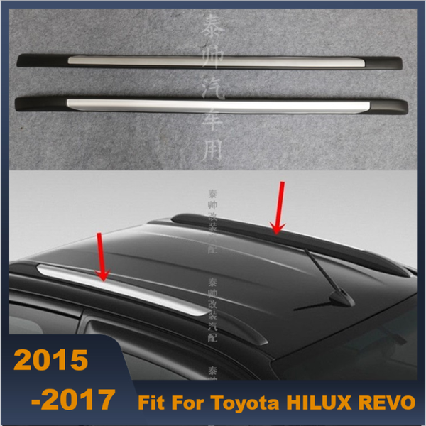 

car roof rack side rails bars outdoor travel luggage aluminium alloy for hilux revo 2015 2016 2017
