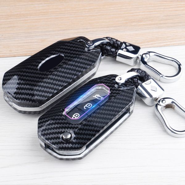

car key case for ranger c-max s-max focus galaxy mondeo transit tourneo custom st fiesta hain carbon fiber holder shell