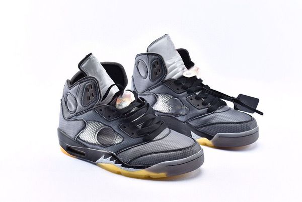 

new off 5 5s retro black muslin fire red 3m reflective 23 basketball shoes men outdoor sports des chaussures sneakers ct8480-001 size 40-47