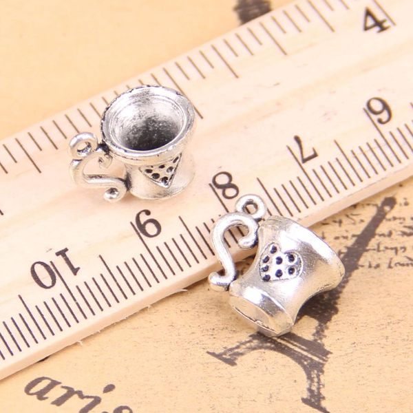 12pcs USA Charm Tibetan Silver Bead Finding Jewellery Making 10x15mm