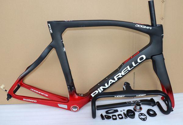 

Ineo team 2019 f12 carbon road frame with integrated handlebar 1k carbon bike frame t1100 f121 bicycle carbon frame