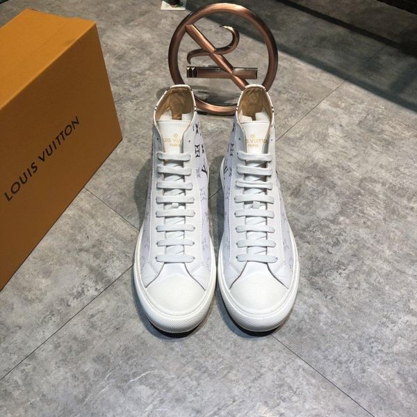 

waz20 new limited edition french series high-end men s casual shoes, men s boots fashion sports shoes, original shoebox delivery 38-44, Black