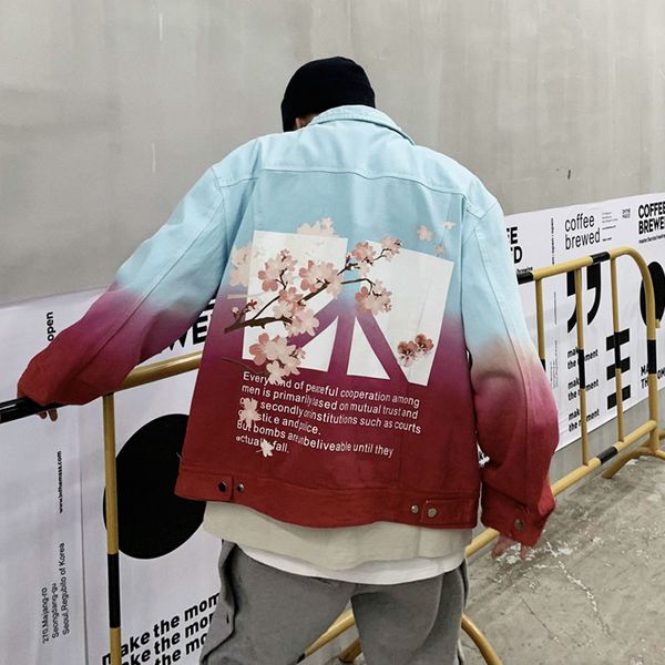 

japanese street sakurawar jeans fashion joint coat homme cotton hip-hop cowboy jaqueta masculino bomber jacket for men and women, Black;brown